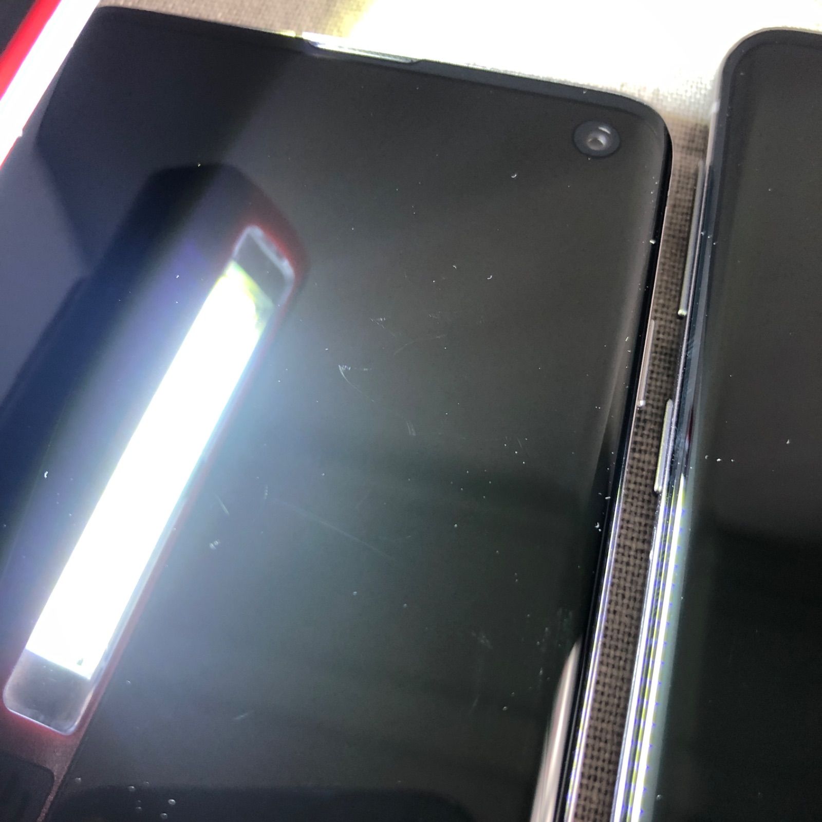 ◇ジャンク品◇【3点セット】Galaxy S10 SC-03L 128GB【大キズ有】/SP