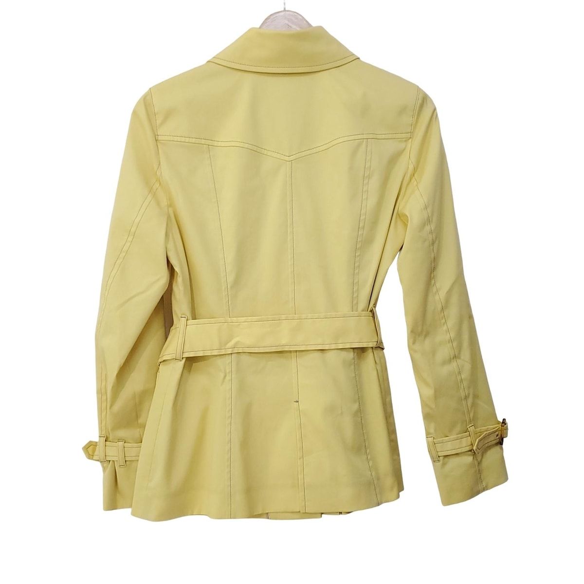 レディース☆美品ポールスチュアート　トレンチコート　ライナーベルト付き　サイズ6 コットンシルクギャバジン ライナー付きトレンチコート【はっ水加工