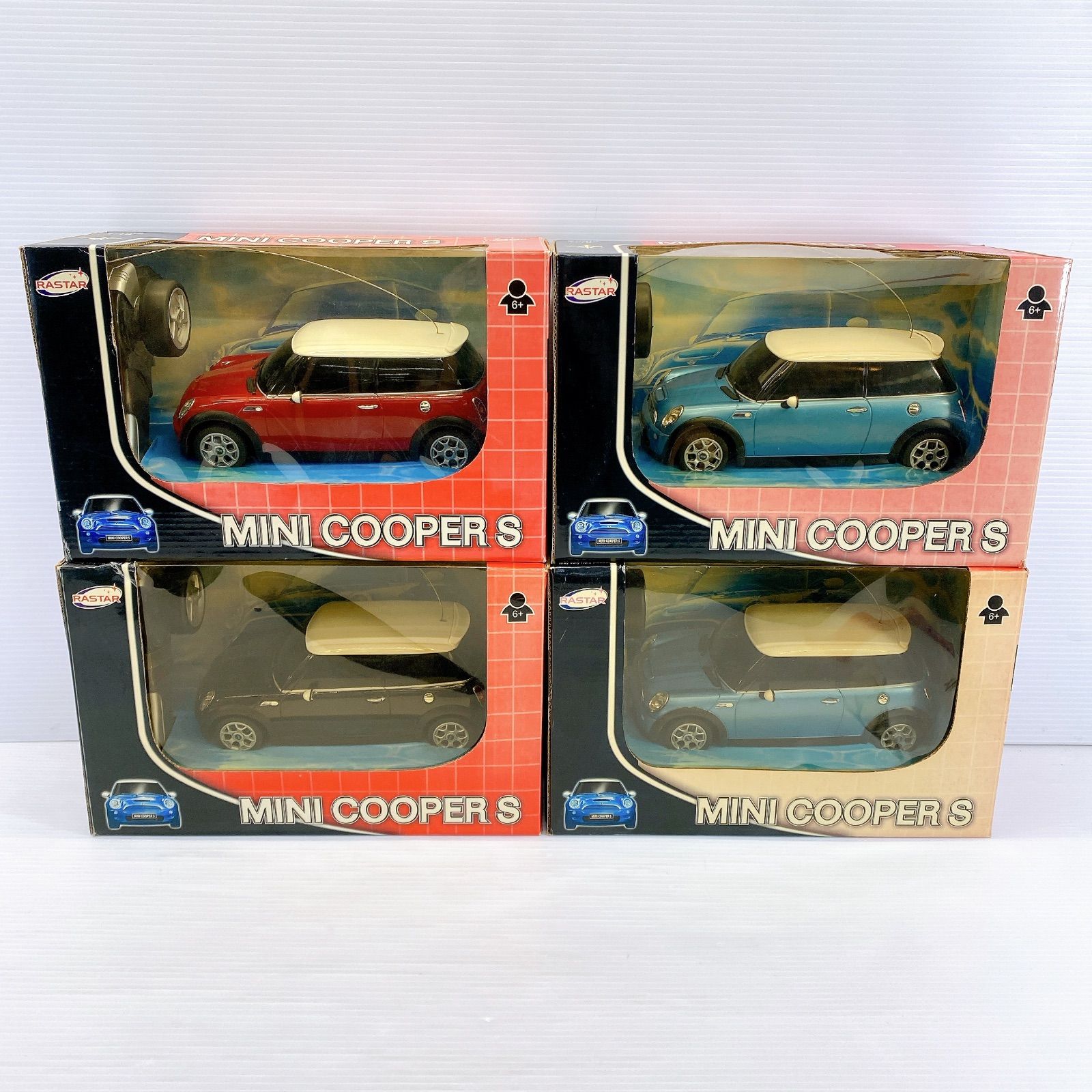 ◆ RASTAR 1 18スケール MINI COOPER S ミニクーパー ラジコン 4点セット 3種 現状品 タバコ臭 ◆