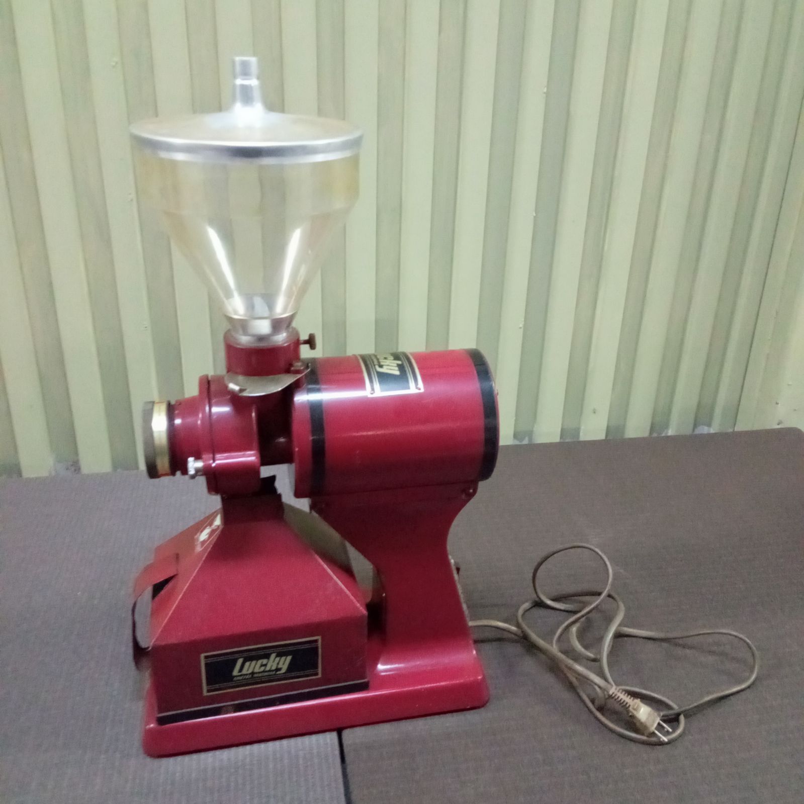 ◯ ラッキーコーヒーマシン 電動コーヒーミル LM-400 100V