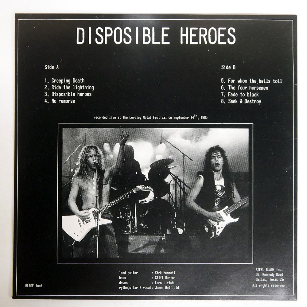ブート ドイツ盤 HEROES STEEL BLADE INC LP