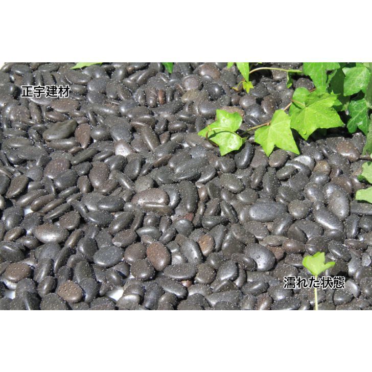 砂利石 黒玉砂利
