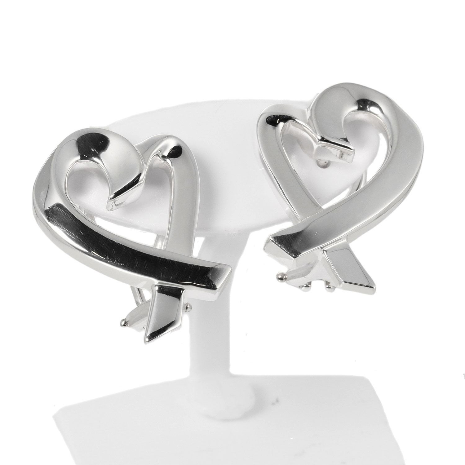 TIFFANY&Co. ティファニー ラビングハート ピアス 925シルバー TIFFANY&Co. ティファニー イヤリング ラビングハート