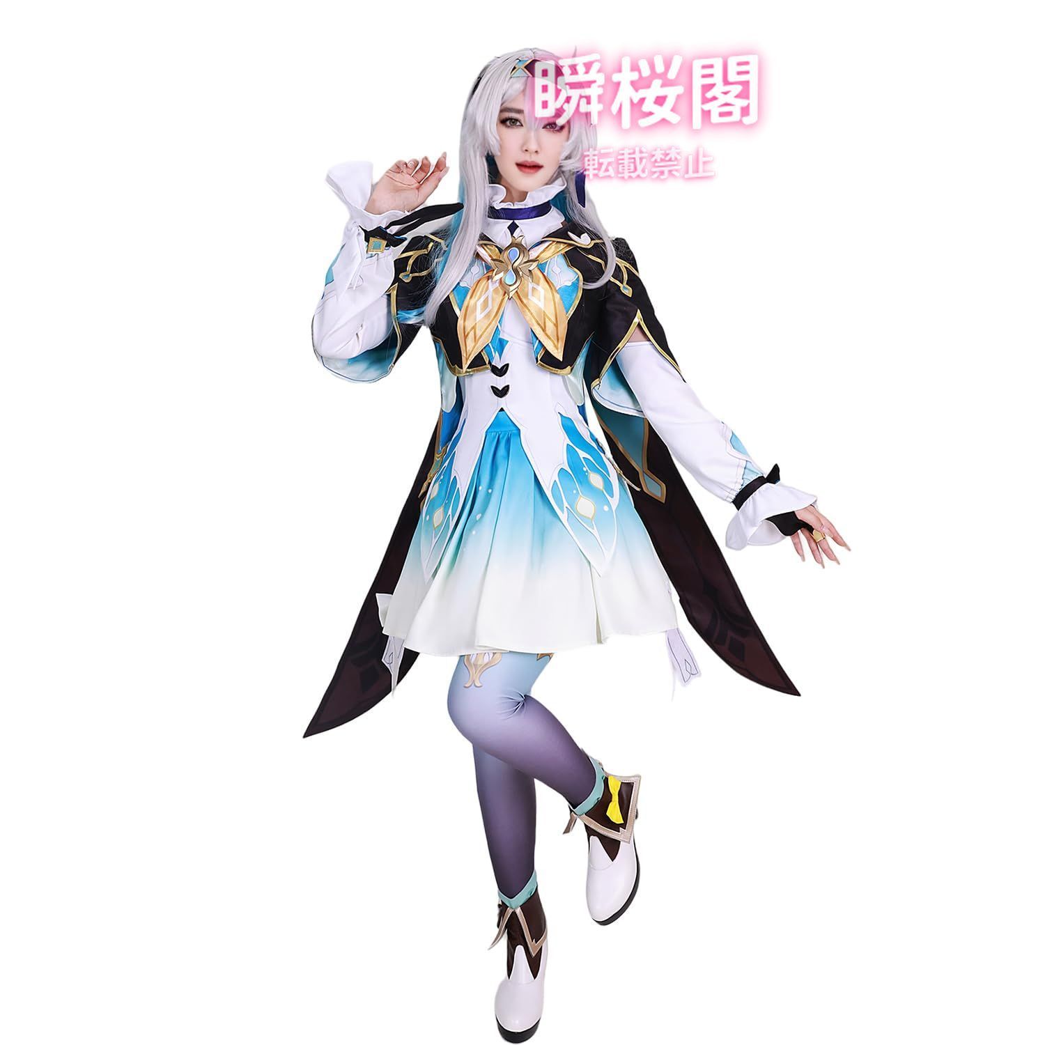 新発売 新発売 崩壊 スターレイル コスプレ ウィッグ付き 華麗版 仮装 学園祭 文化祭 撮影 ハロウイン パーティー コスチュームホタル ハロウィン CS0916BJ