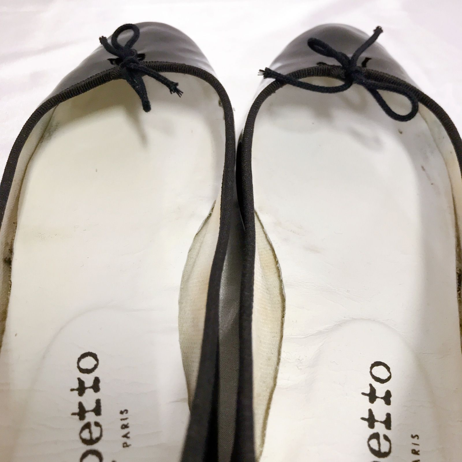 repetto レペット パテントレザーバレエシューズ ブラック 40