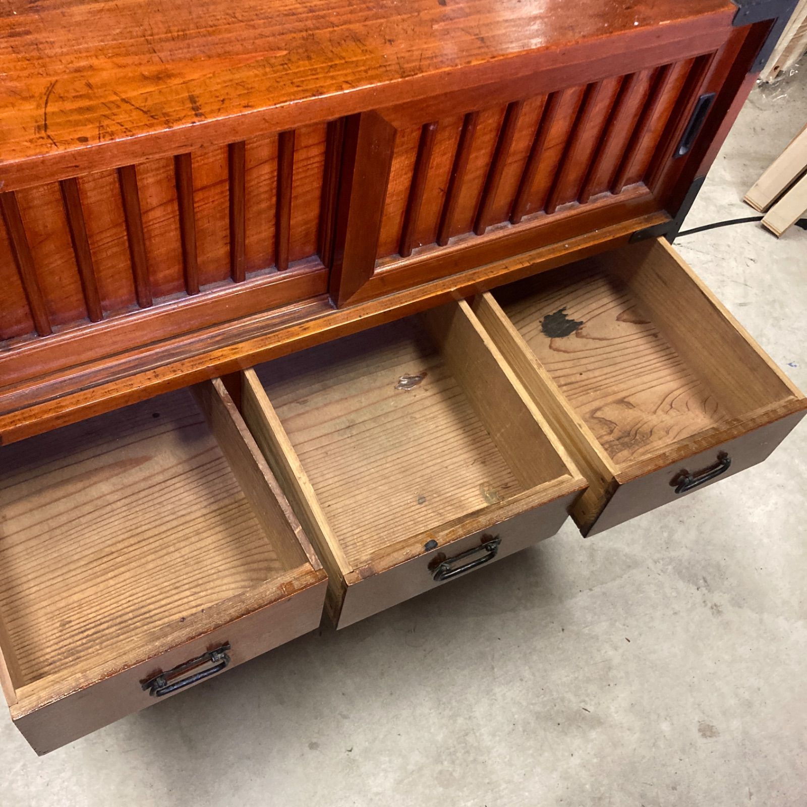 昭和レトロ 桐タンス アンティーク 収納 高級桐箪笥 昭和レトロ 5段