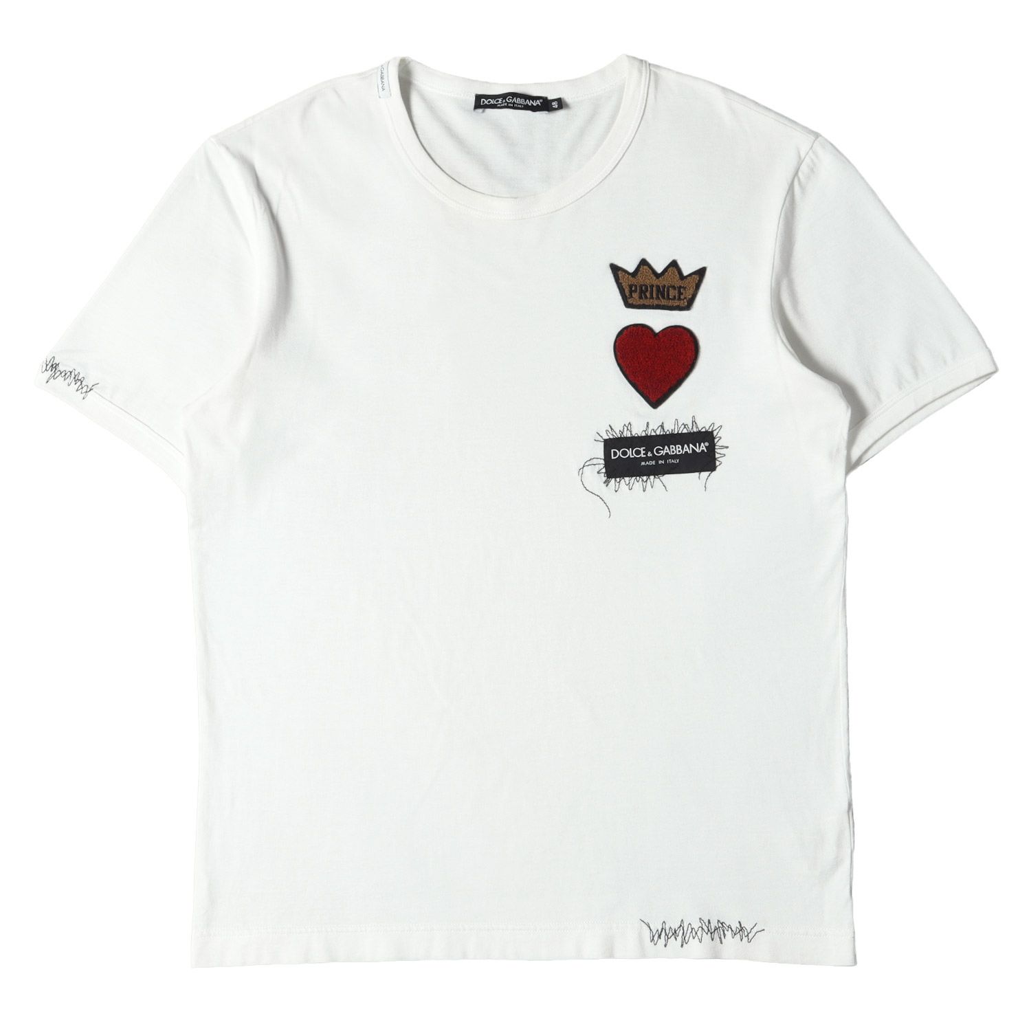 【希少美品】ドルチェ＆ガッバーナ　ピンク　半袖　Tシャツ　ロゴプレート　無地 ☆ドルチェ＆ガッバーナ 半袖カットソー クラウン刺繍 グレー 46
