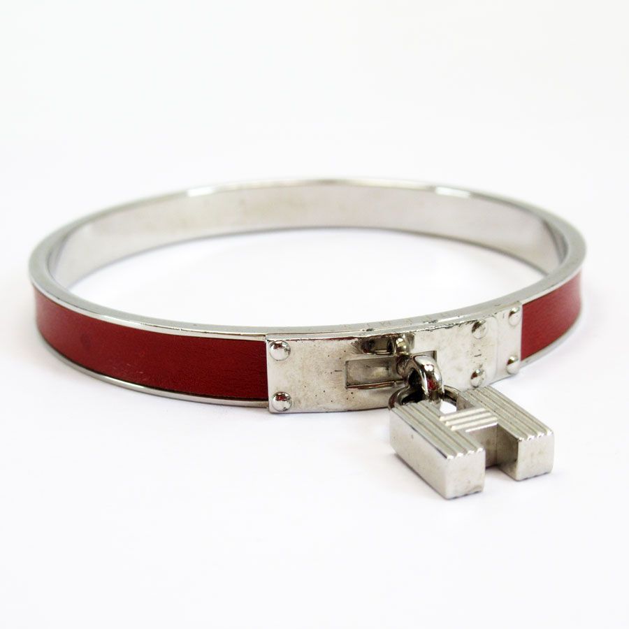 エルメス HERMES ブレスレット バングル Hカデナチャーム