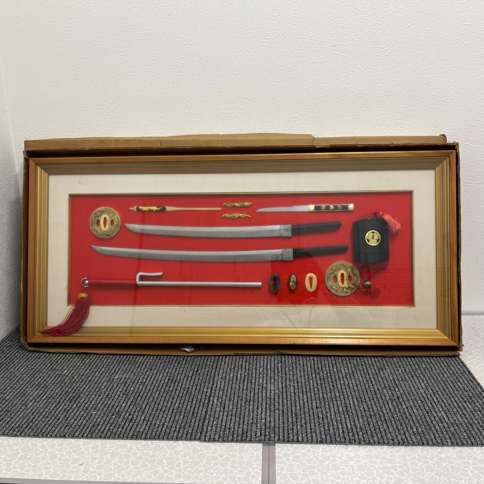 模造刀 江戸時代 刀剣額 額装 日本刀 刀剣 レプリカ インテリア 美術