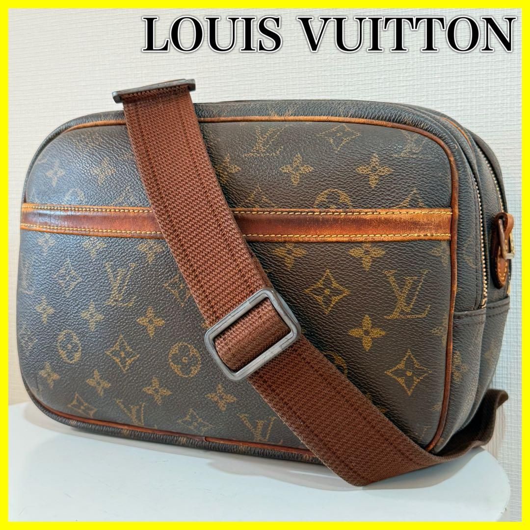□美品□LOUIS VUITTON ルイヴィトン モノグラム リポーターPM
