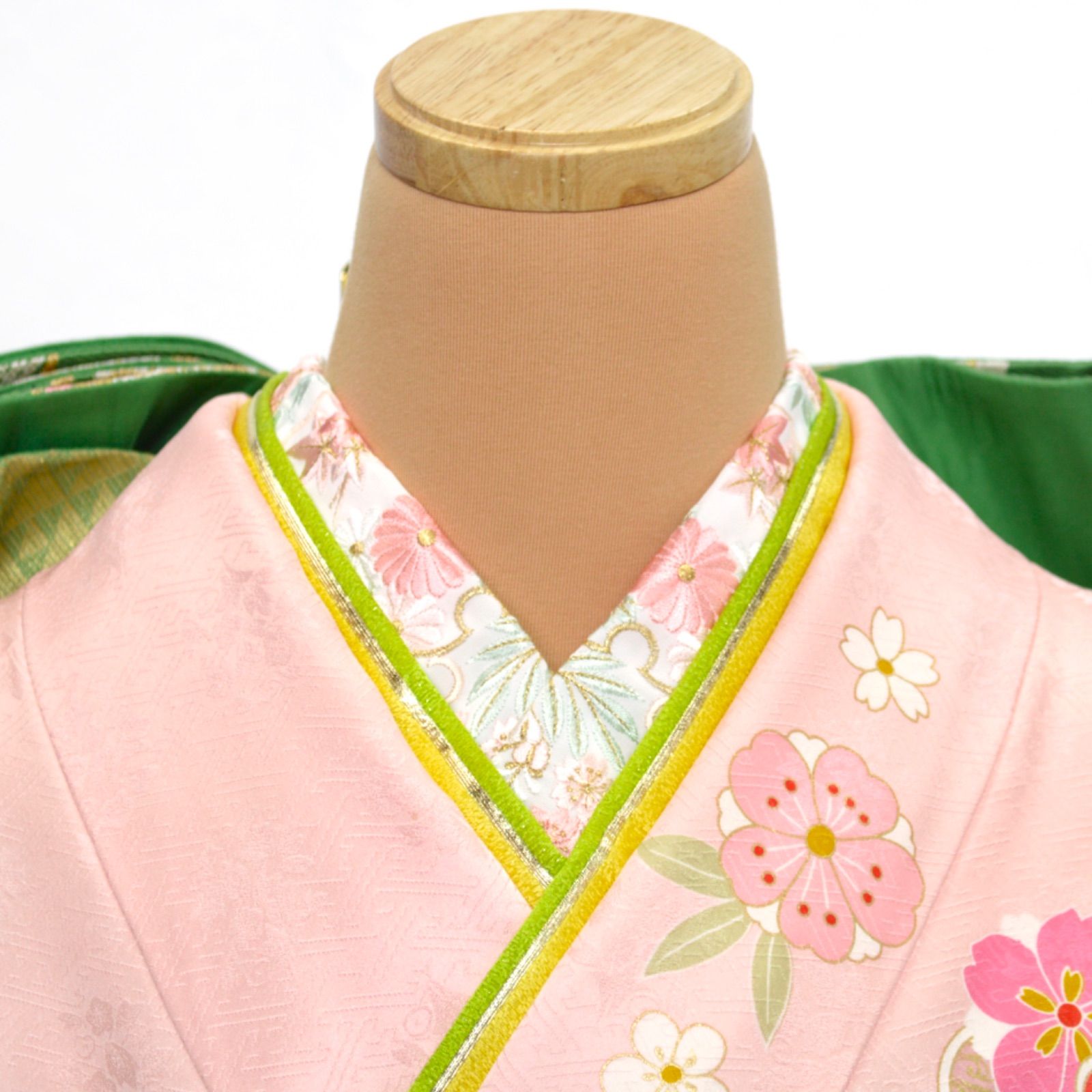 訪問着フルセット　着物　正絹　ピンク　桜　御所車　金　松　刺繍　Ｉ5 楽天市場】【レンタル】高級正絹 訪問着 フルセットレンタル訪問