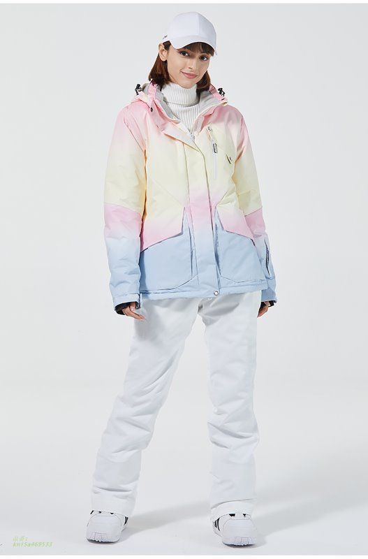  スキーウェア 上下セット メンズ レディース ーボードウェア フード付き スキー パンツ 雪遊び 防寒 ジャケット スポーツウェア ーウェア kni 5 a 469533 ウェア(女性用) スキー