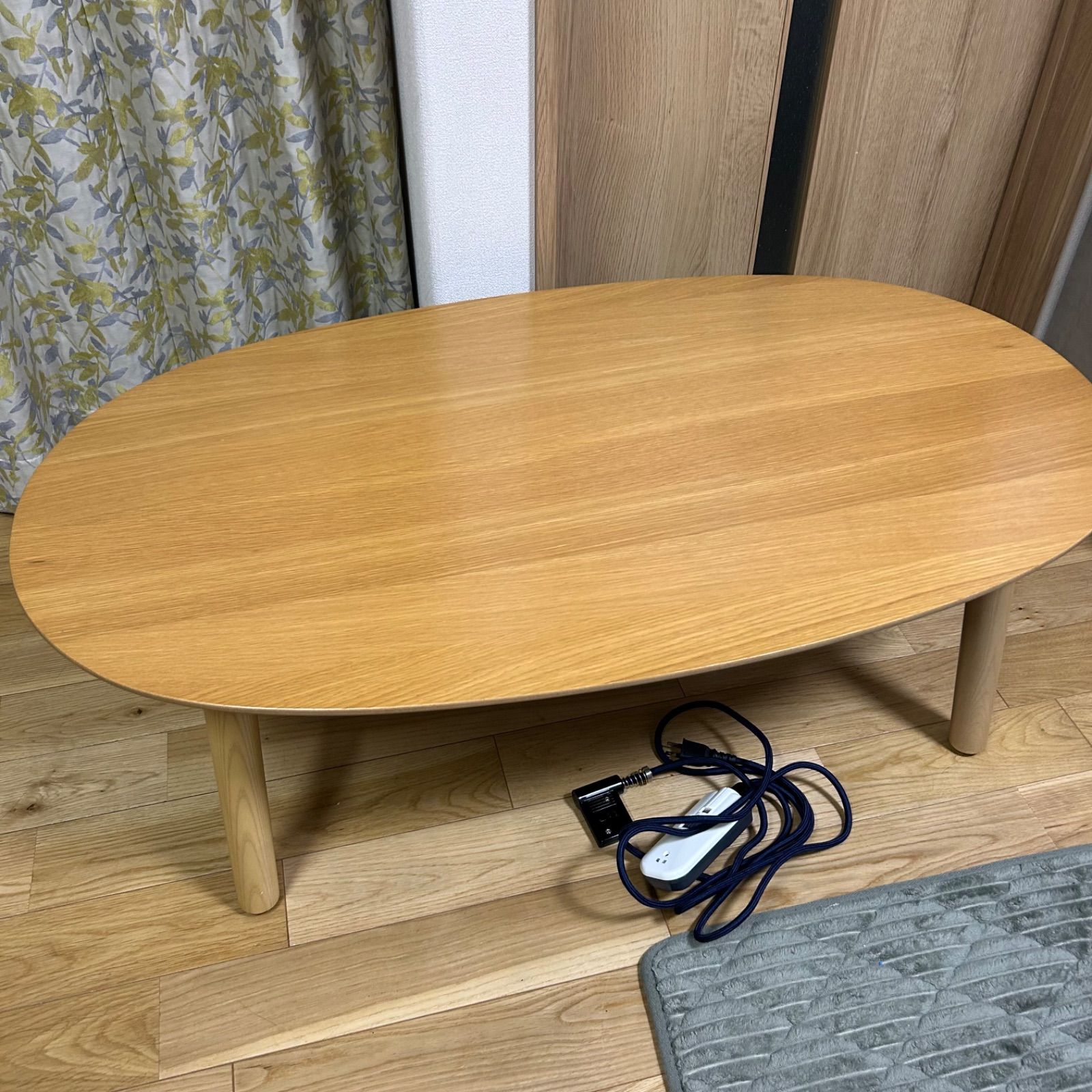 無印　楕円こたつ小　ナチュラル　MJ-KDS1-N 布団(おまけ)付き 無印 楕円こたつ小 ナチュラル MJ-KDS1-N 布団(おまけ)付き 楕円こたつ