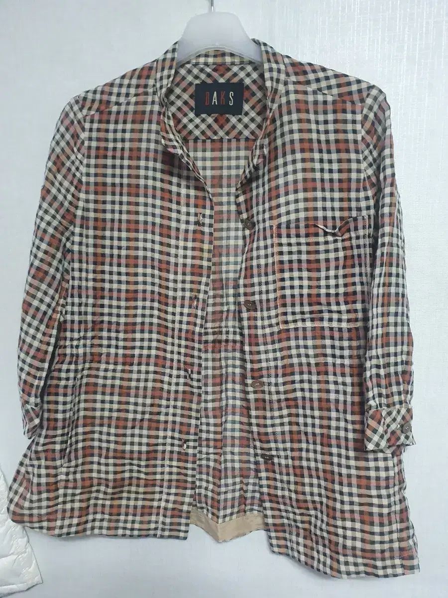 女性用ダックス チェック 長袖 ウィンドブレーカー 90