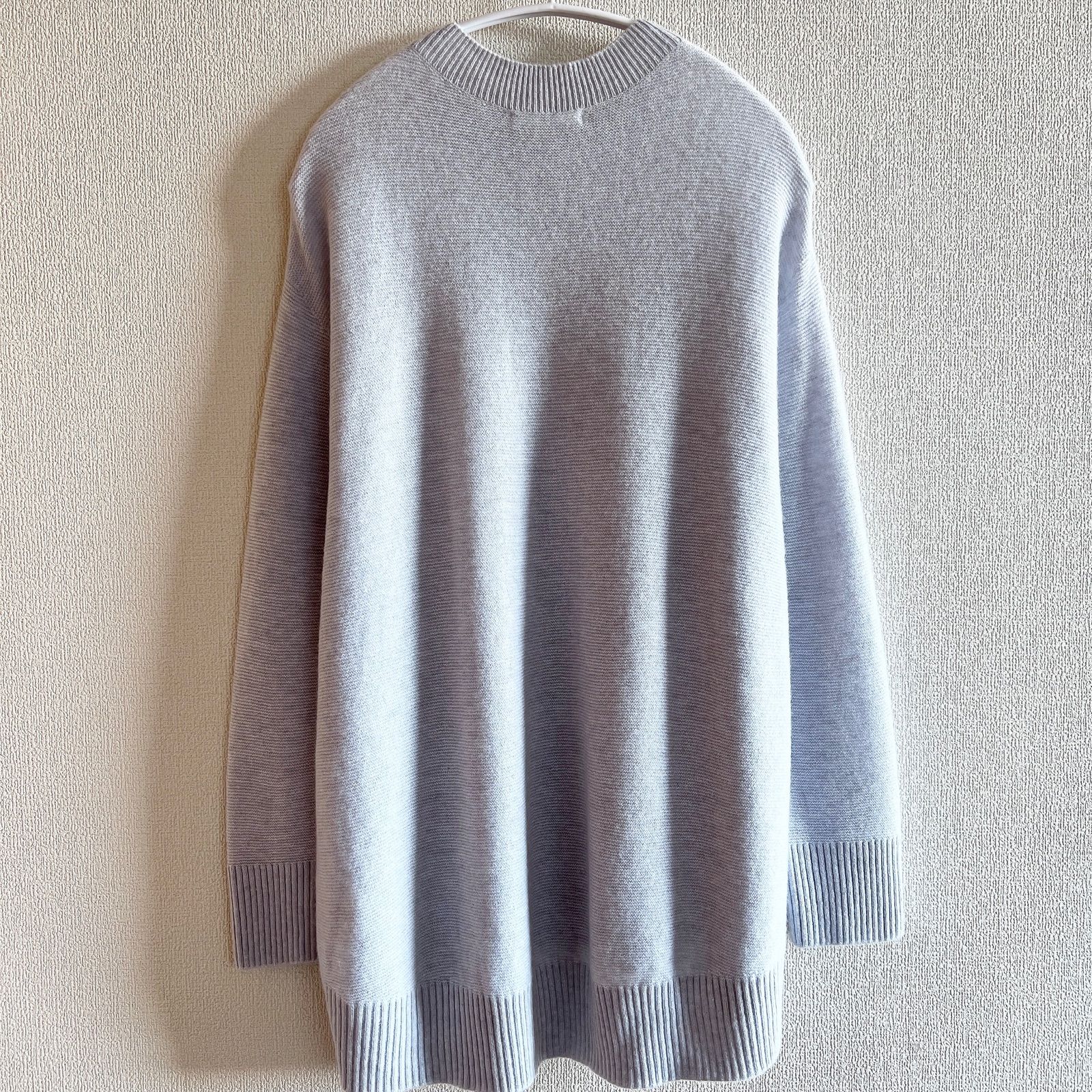 【GALERIE VIE】カシミヤコットン ビルドネックプルオーバー カシミヤコットン ビルドネックプルオーバー （ニット・セーター