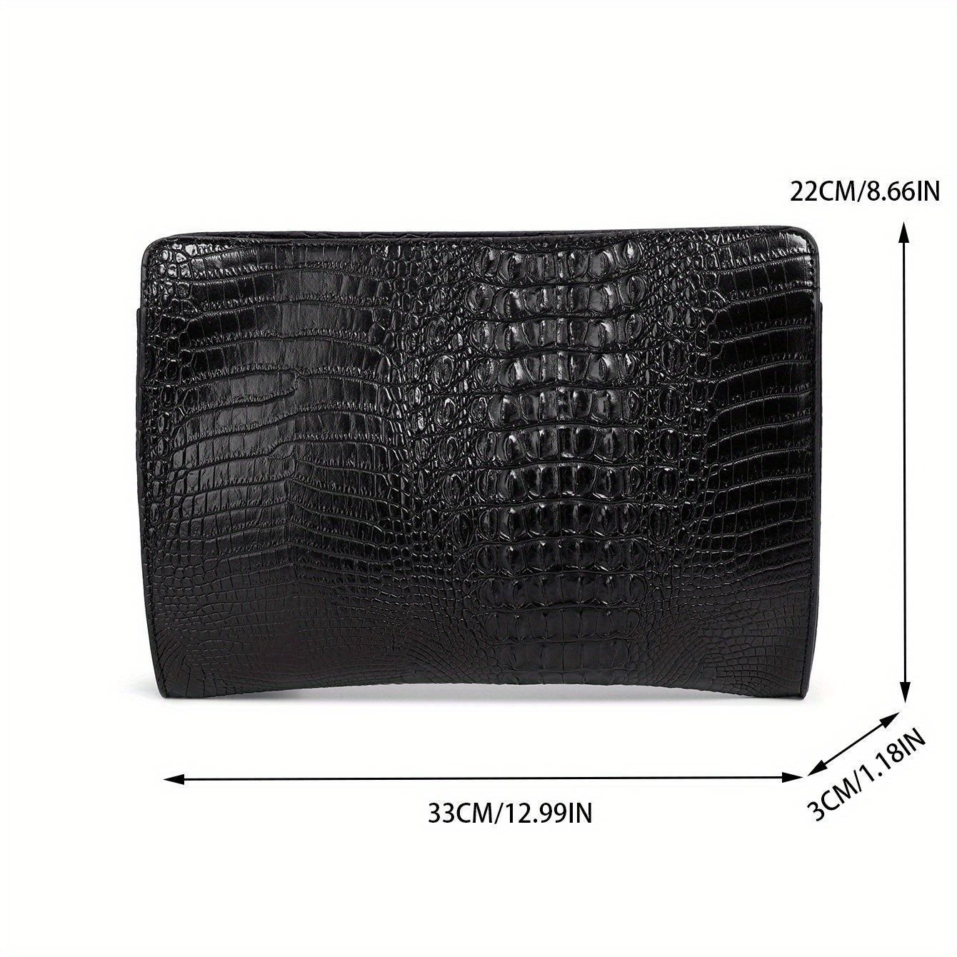 クラッチバッグ セカンドバッグ メンズ バッグ クロコダイル レザー PU 
