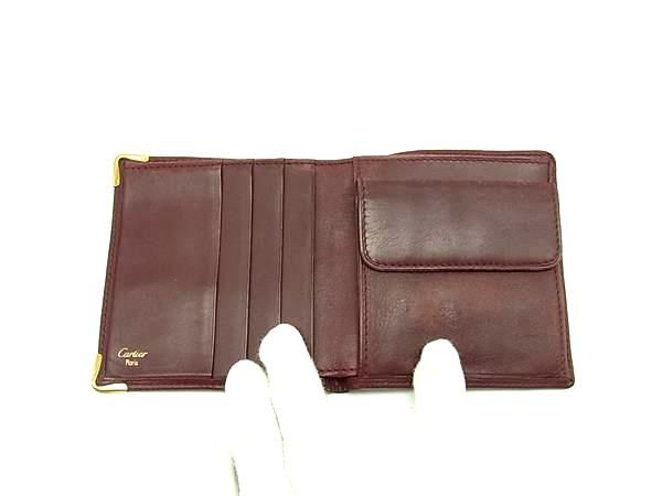Cartier カルティエ マストライン レザー 二つ折り 財布 ウォレット