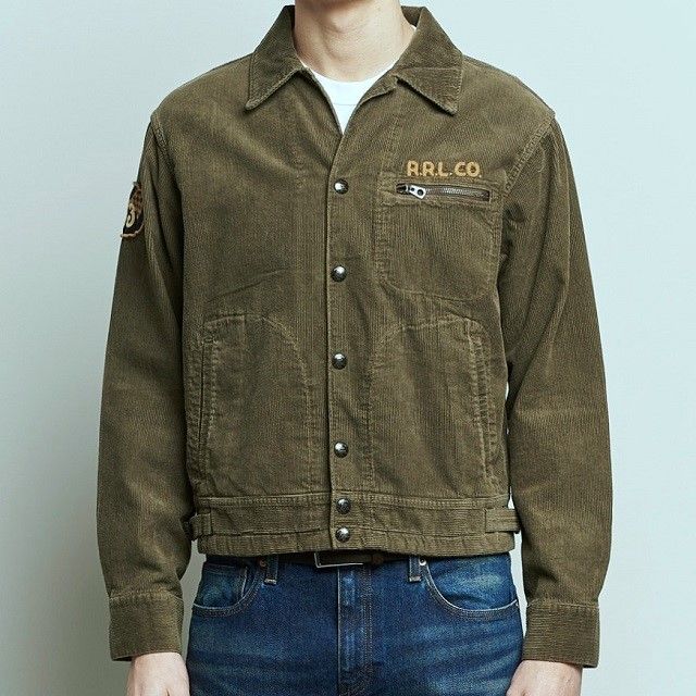 新品 RRL ダブルアールエル EMBROIDERED CORDUROY JACKET エンブロイ