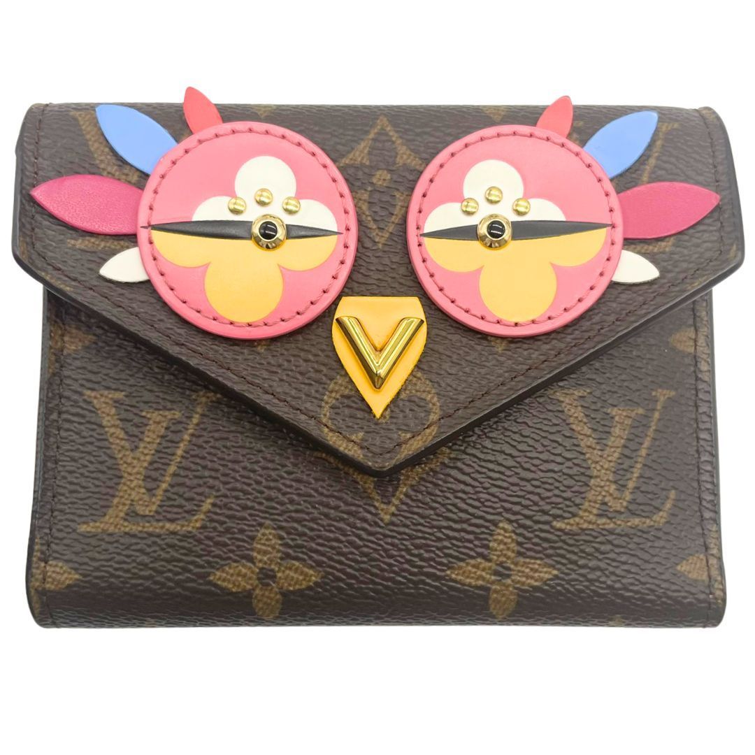 玉津店 LOUIS VUITTON ルイ ヴィトン ポルトフォイユ ヴィクトリーヌ フクロウ M61707 TA2502547