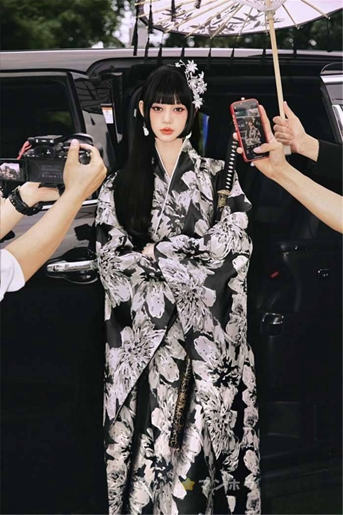 【新品】 浴衣 黒×グリーン 花柄 新品 浴衣 黒 新品】 浴衣 黒×グリーン 花柄 楽天市場】【単品】女性用浴衣