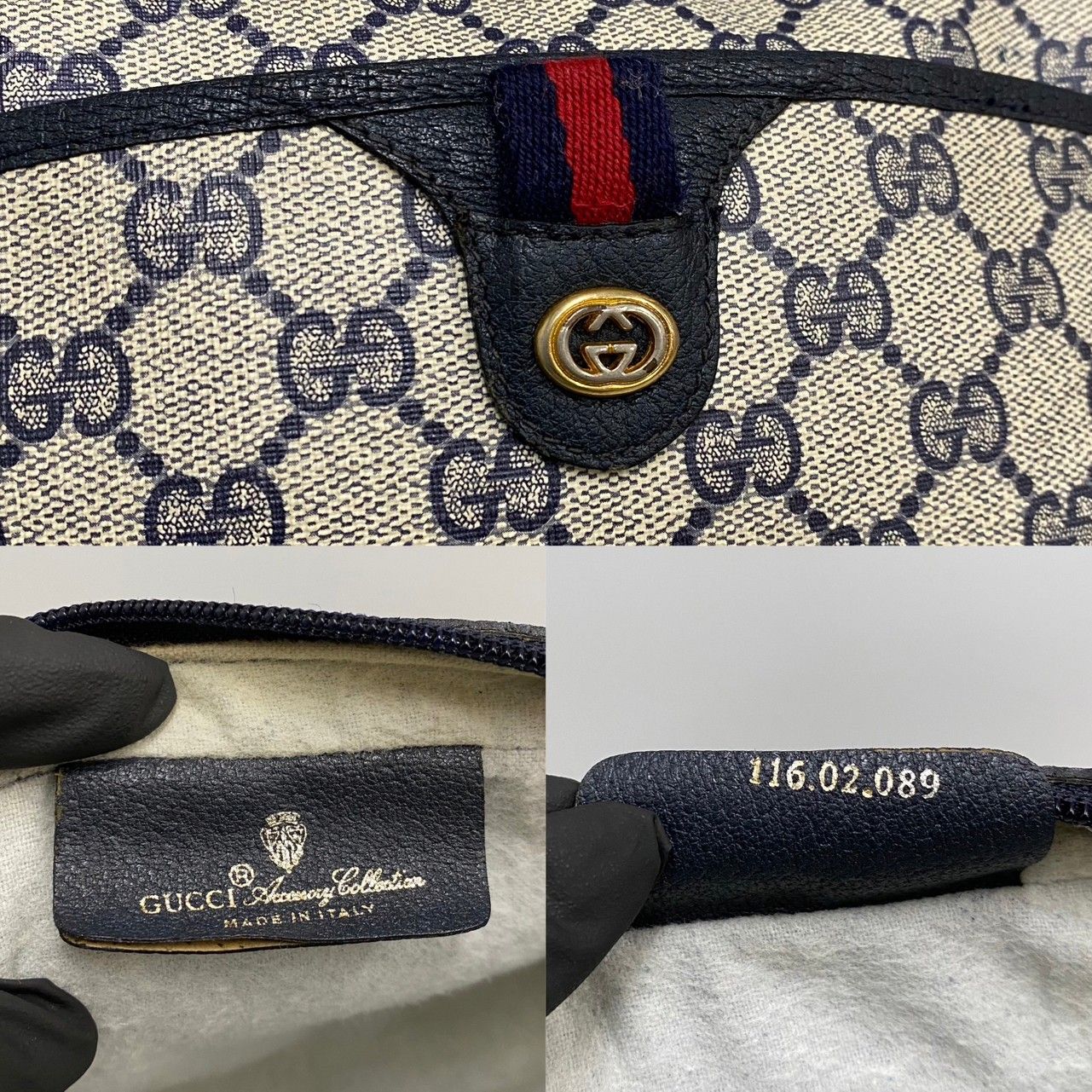 美品 GUCCI オールドグッチ グッチ ヴィンテージ シェリーライン GG