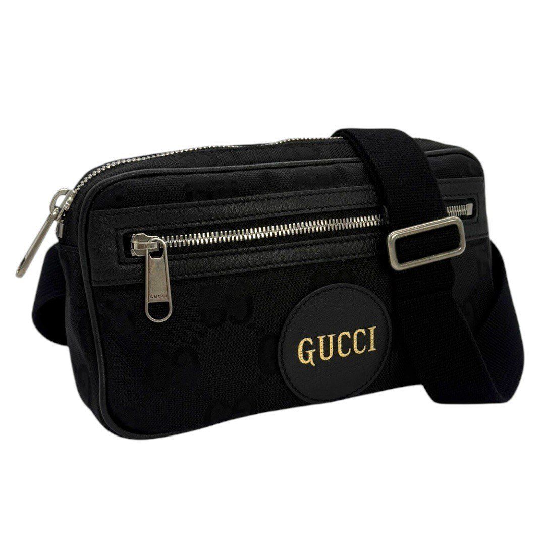 キャンパス×レザー ベルトバッグ