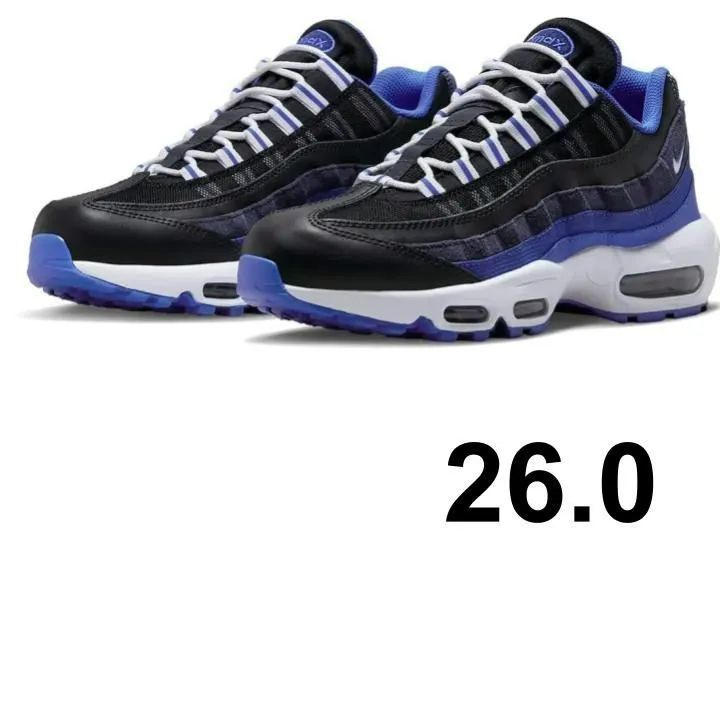 【美品】NIKE　ナイキ　 エア マックス 95 AIR MAX 95 ブラック/チームロイヤル/ディープロイヤルブルー/ホワイト DM0011-006