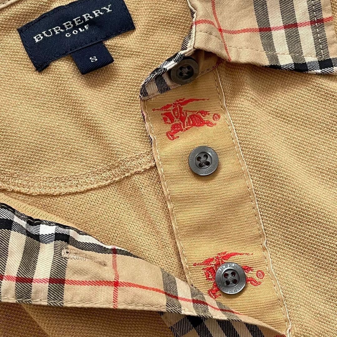 BURBERRY GOLF バーバリートップス ポロシャツ 半袖 ベージュ