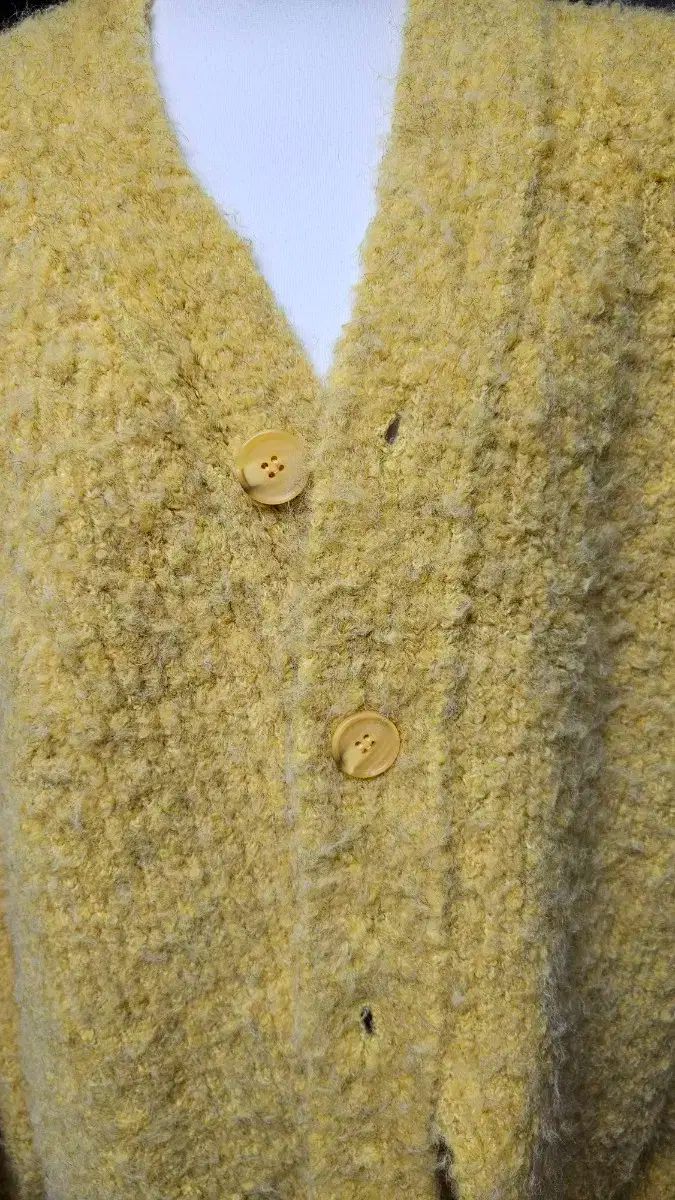 最低の価格！ ミランロラン ヴィンテージ イエロー ルーズフィット カーディガン mサイズ