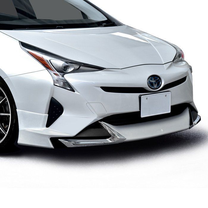 HELIOS 未塗装 3点フルセット 前期 50系 プリウス ZVW50 プリウス エアロ ハーフ スポイラー サイドスカート リアスカート PP製 LEDなし Ver.2
