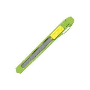 （まとめ）プラス カッターナイフS CU-103 グリーン10本