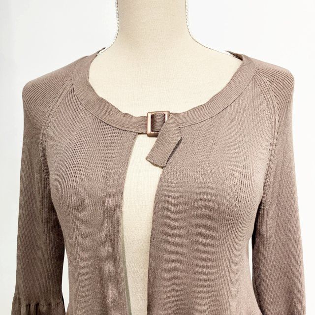 トラサルディ TRUSSARDI 美品 カーディガン ニット 茶 ブラウン