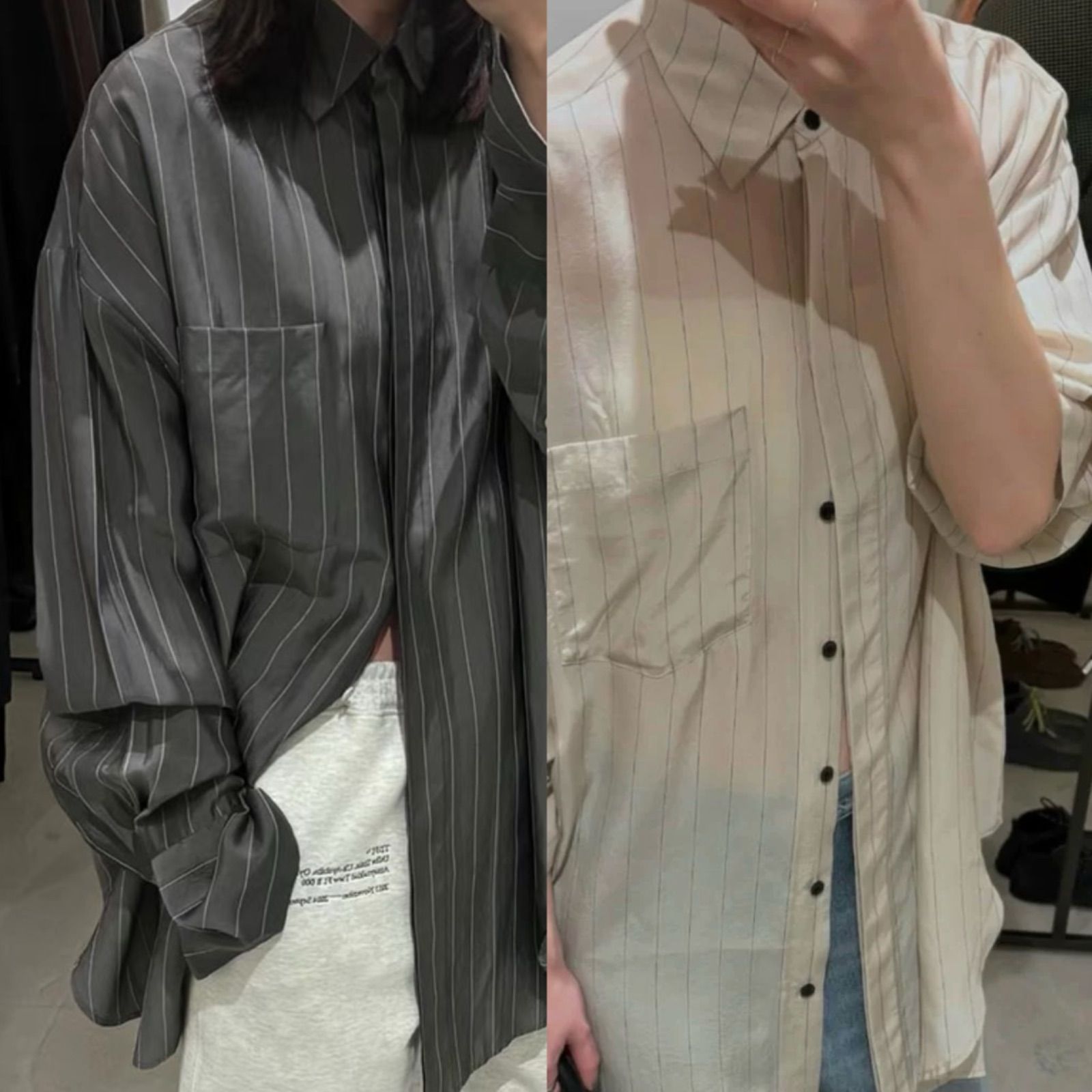 TODAYFUL (トゥデイフル） Stripe Silky Shirts - メルカリ