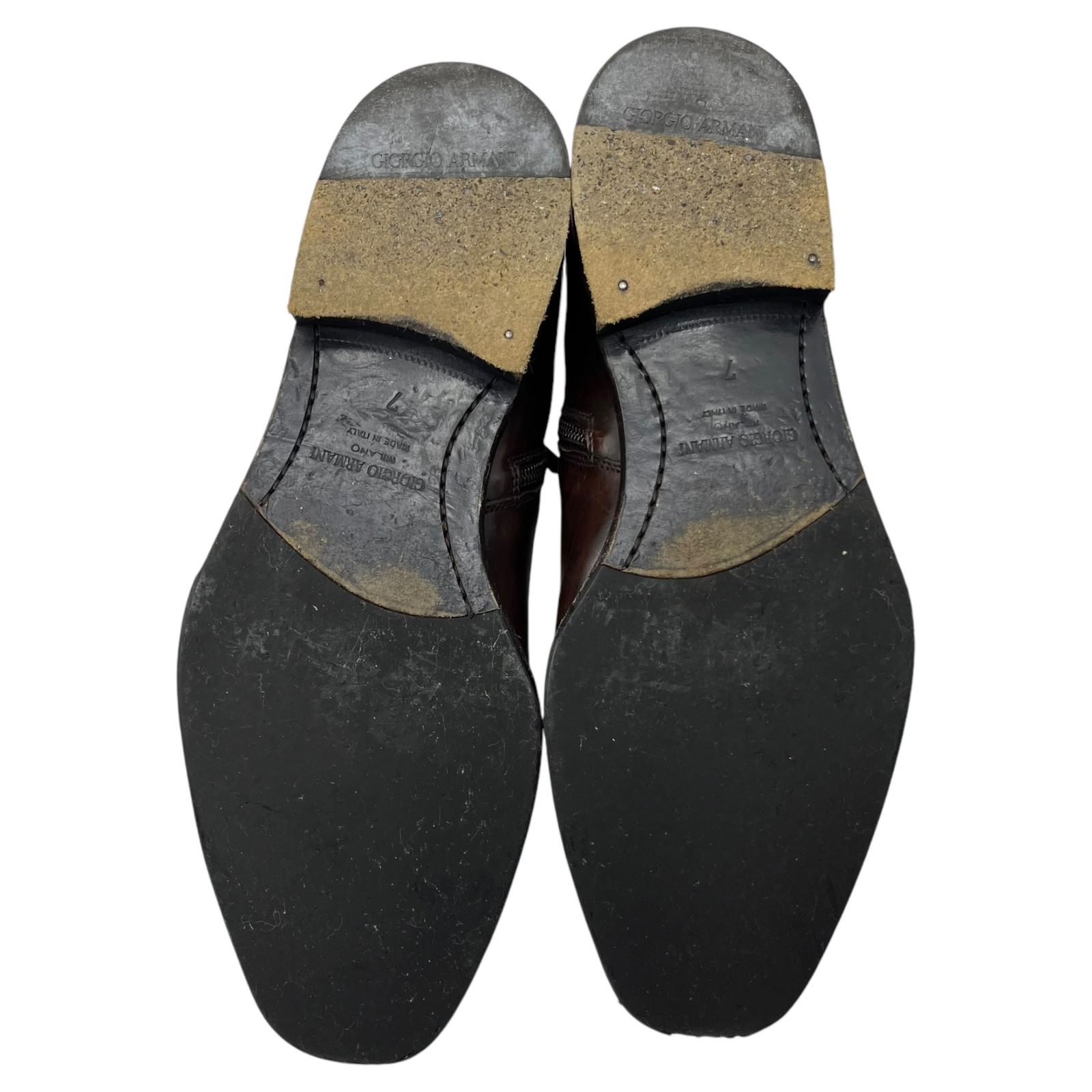 GIORGIO ARMANI(ジョルジオアルマーニ) cap toe side zip boots