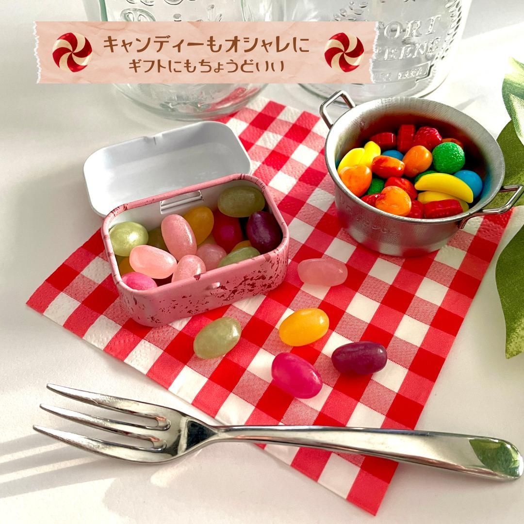 レトロ缶 スポンジケーキ柄 ブリキ缶 アメリカンレトロ雑貨 スイーツ風
