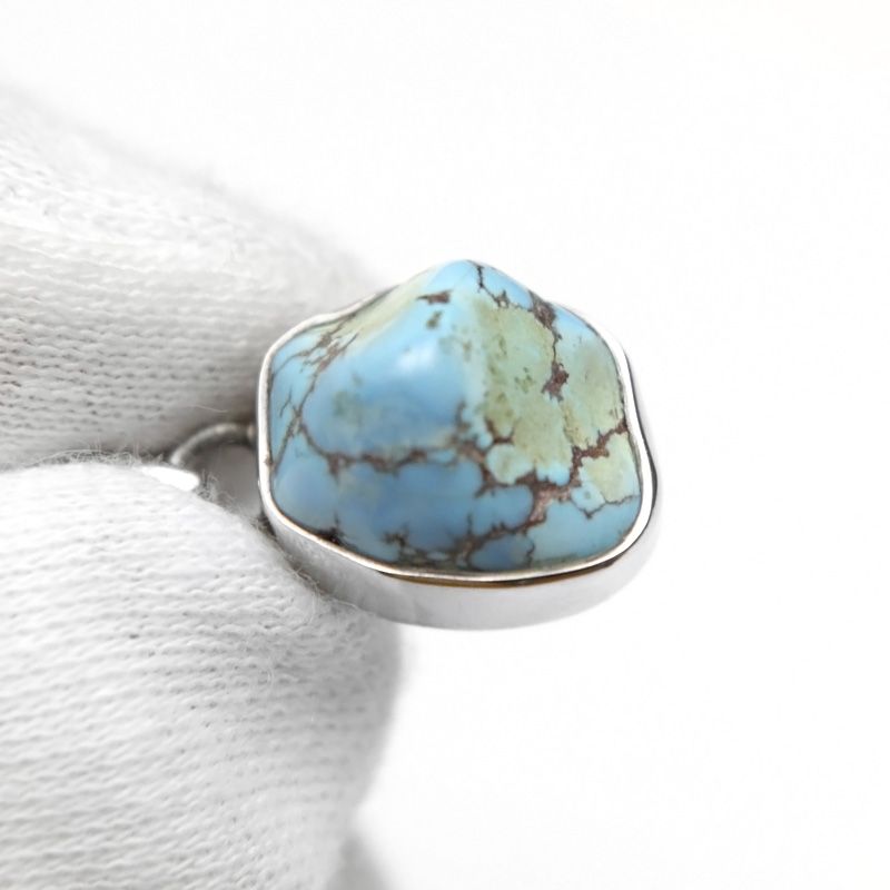 カザフスタンターコイズ ペンダントトップ No.5【1点もの】 / 60-32 TQ-PT5