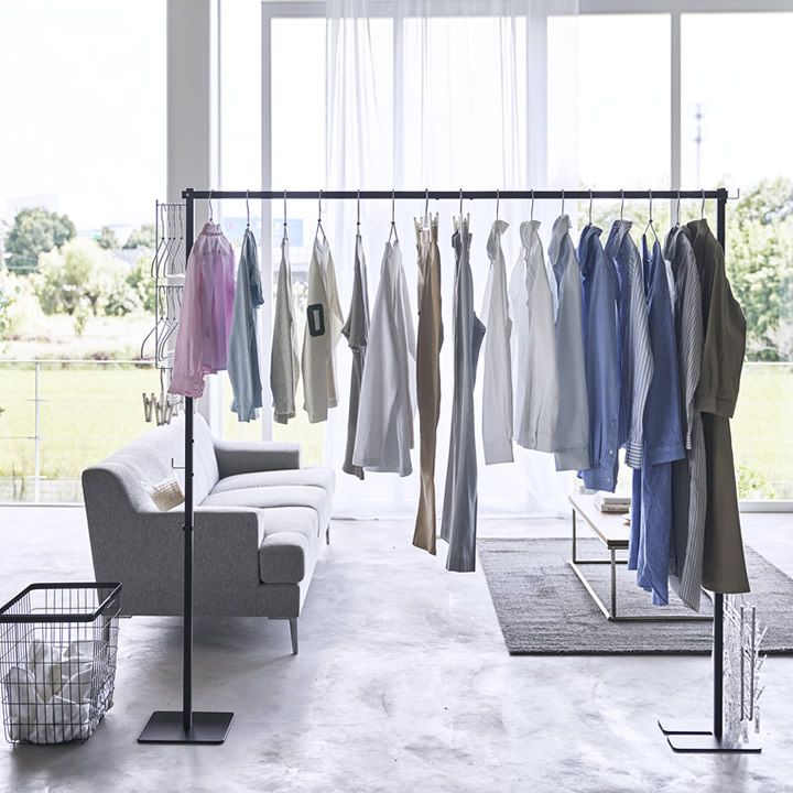 折りたたみ室内物干し 室内干し 折りたたみ 折り畳み室内物干し タワー 山崎実業 タワー tower クッチーナ 室内干しスタンド 折りたたみ 部屋干し 物干し リビング 部屋干し 洗濯物干し スタンド 室内