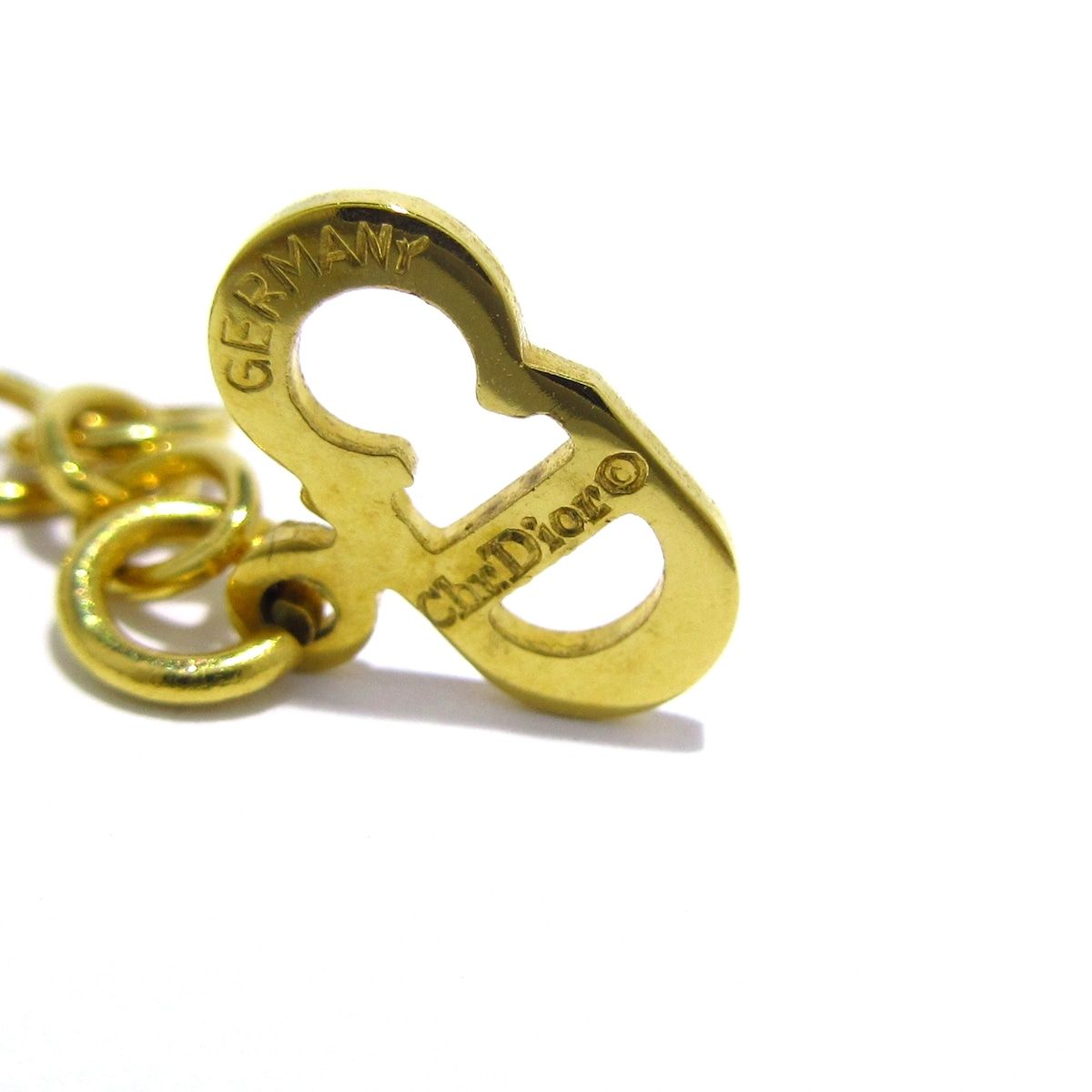 【美品】Dior クリスチャンディオール ネックレス ✨️ゴールド Christian Dior クリスチャン・ディオール ネックレス ゴールド