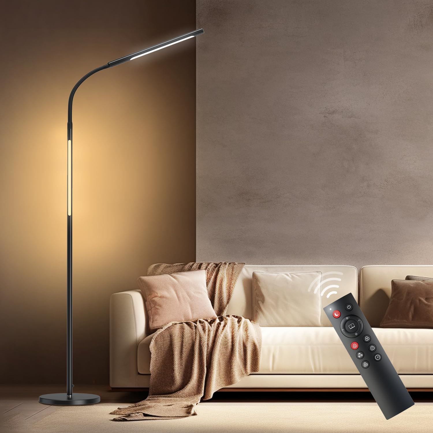 人気商品】BeaNet フロアライト LED 【無線リモコン・ダブル光源