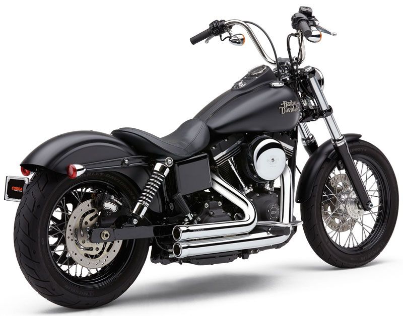 COBRA SPEEDSTER SHORT 909 2in2 エキゾースト クローム 2012〜17年FXD