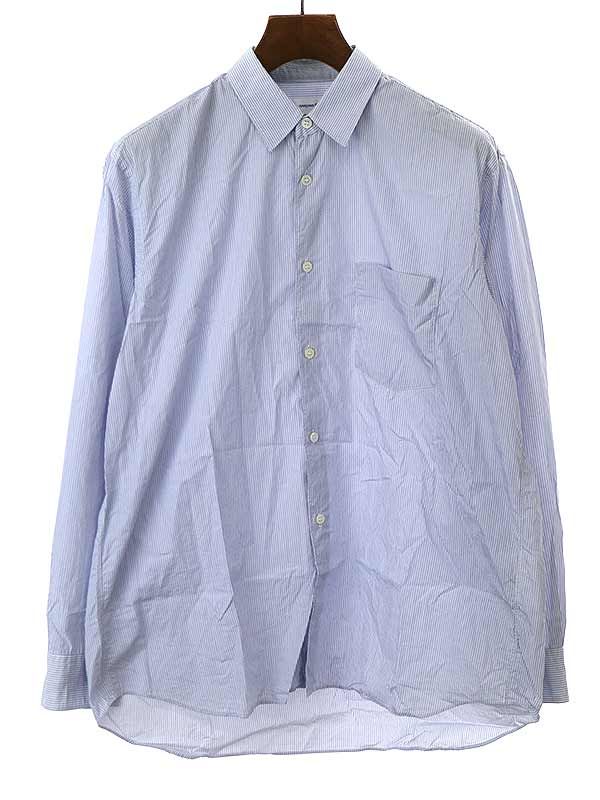 COMME des GARCONS SHIRT コムデギャルソンシャツ FOREVER オーバーサイズストライプシャツ ブルー M CDGS1ST -  メルカリ