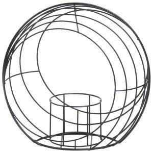 【新品・3営業日で発送】SG Wonder zone ワイヤー和モダン ムーン型L (L付) アレンジベース器 華の舞 (615-136B)【入数:20】