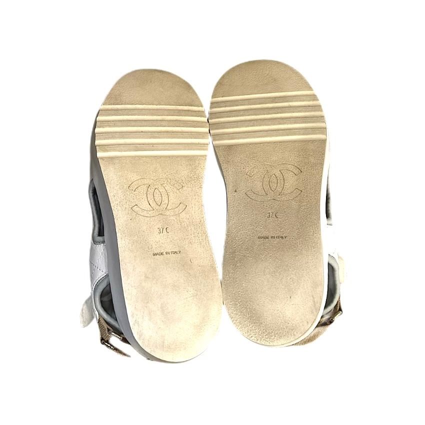 CHANEL シャネル レディース スポーツサンダル ホワイト CHANEL シャネル レディース スポーツサンダル ホワイト