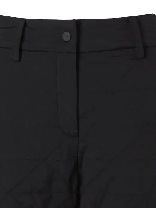 W.ANGLE ワイドアングル レディース キルティング ジョガー パンツ 黒 27 28 29