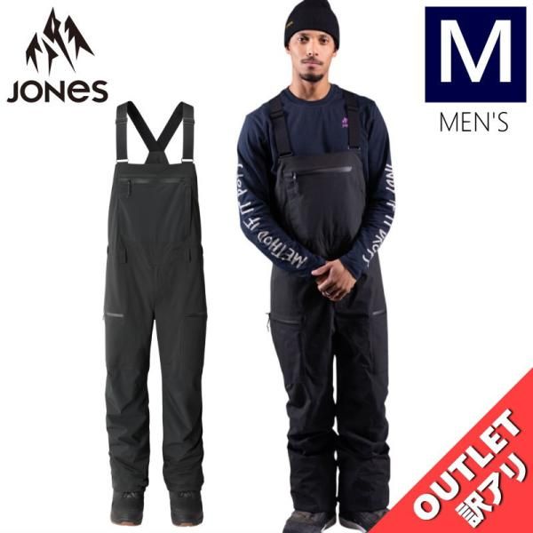 アウトレット ◎ JONES MTN SURF RECYCLE BIB PNT STEALTH BLACK Mｻｲｽﾞ メンズ スノーボード スノボウェア パンツ PANT 24-25