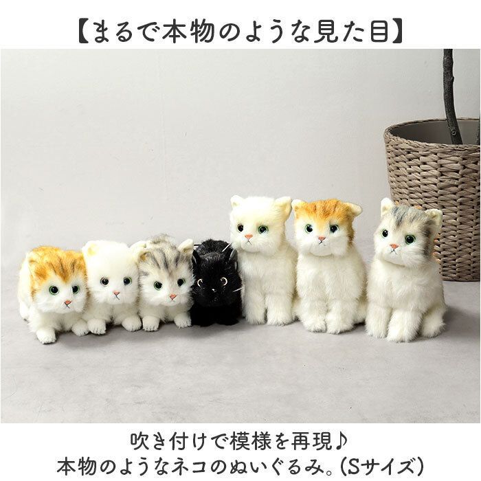 ふせトラ茶 日本製 リアルキャット Sサイズ 童心 ぬいぐるみ 猫 ねこ ネコ リアル 猫のぬいぐるみ 20cm ねこのぬいぐるみ おもちゃ -  メルカリ