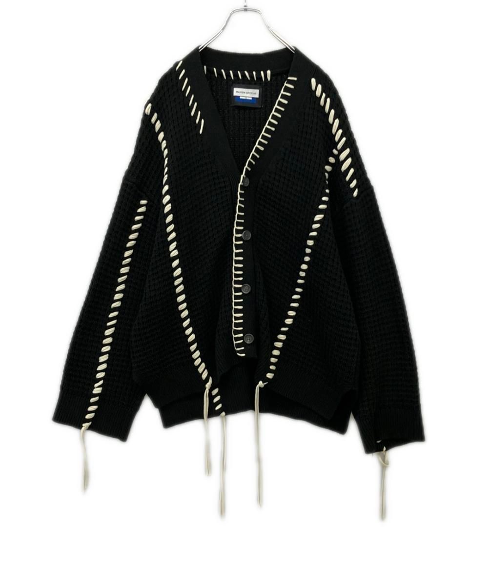 メゾン スペシャル 鬼ワッフルカーディガン オーバーサイズ メンズ SIZE 02 M MAISON SPECIAL