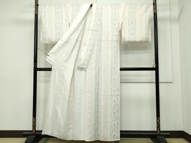 平和屋本店□極上 小紋 単衣 花唐草間道 逸品 CZAA2387s5 - メルカリ