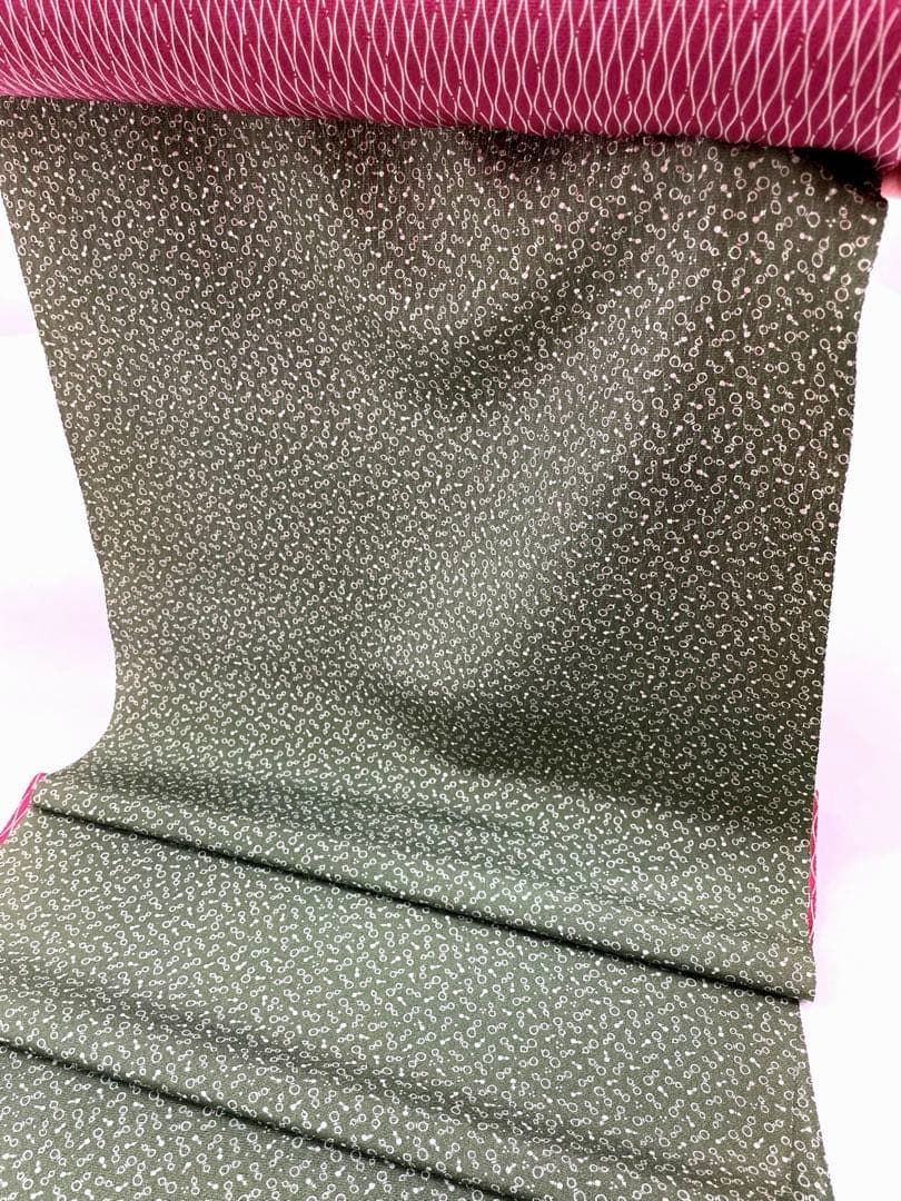 両面染小紋 錐彫り小紋 瓢箪×立涌 共八掛 正絹 反物 - メルカリ