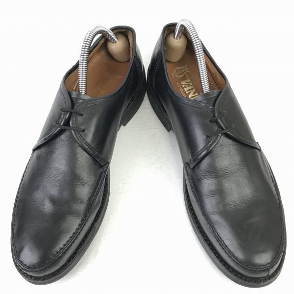 オランダ老舗 ヴァンライアー 本革|Uチップ 27.5|黒 ドレスシューズ|ビジネス◆J-96